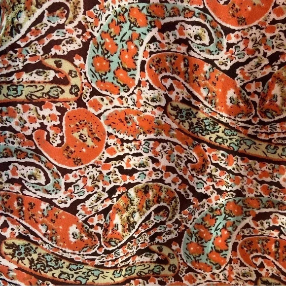 Paisley Orange Dress - Great  Condition - No Tags - Picture 3 of 4
